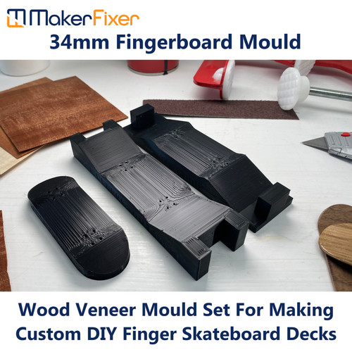 Fingerboard wood veneer mould - fingerboard,